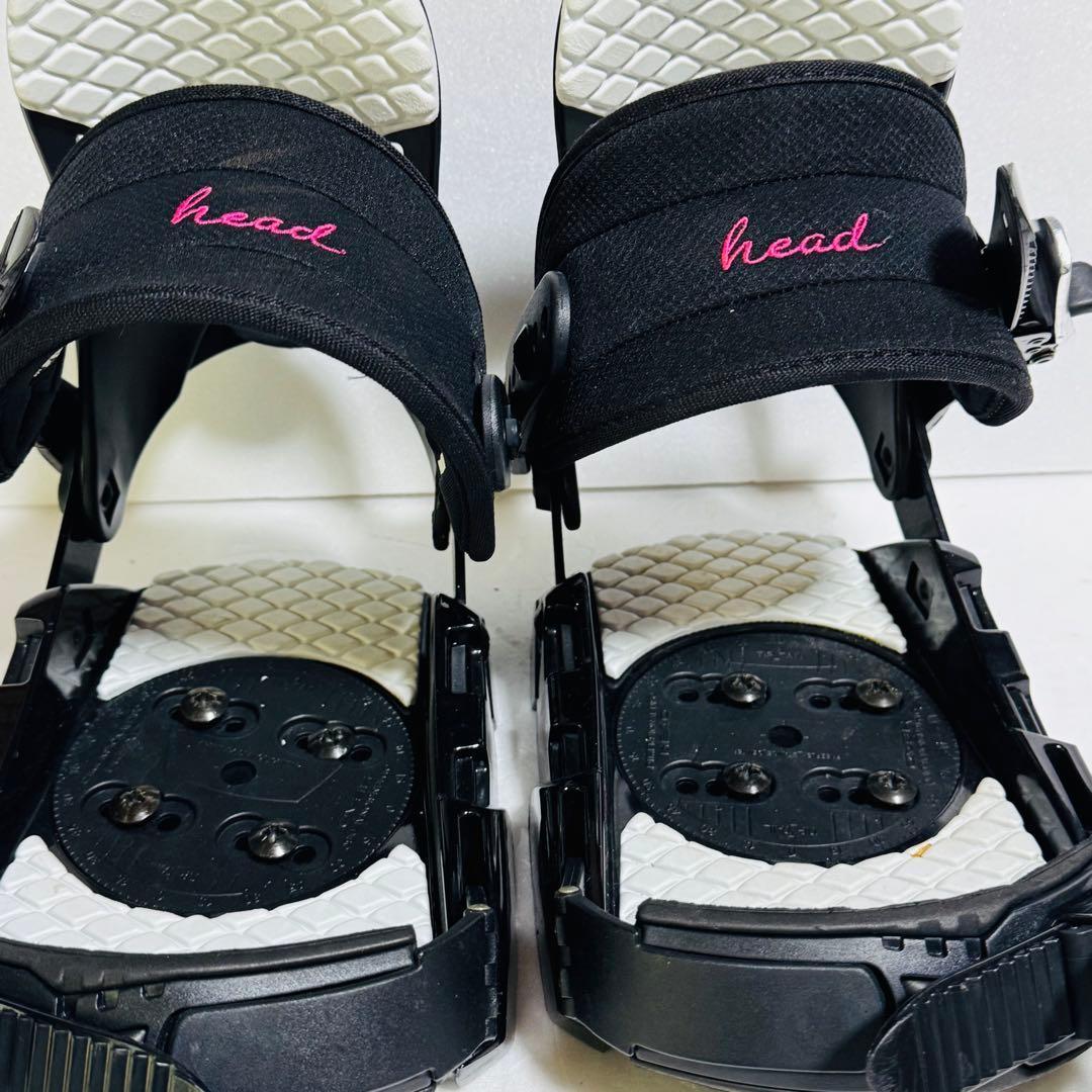 sサイズ　head スノーボードビンディング 黒/白初心者女性レディース