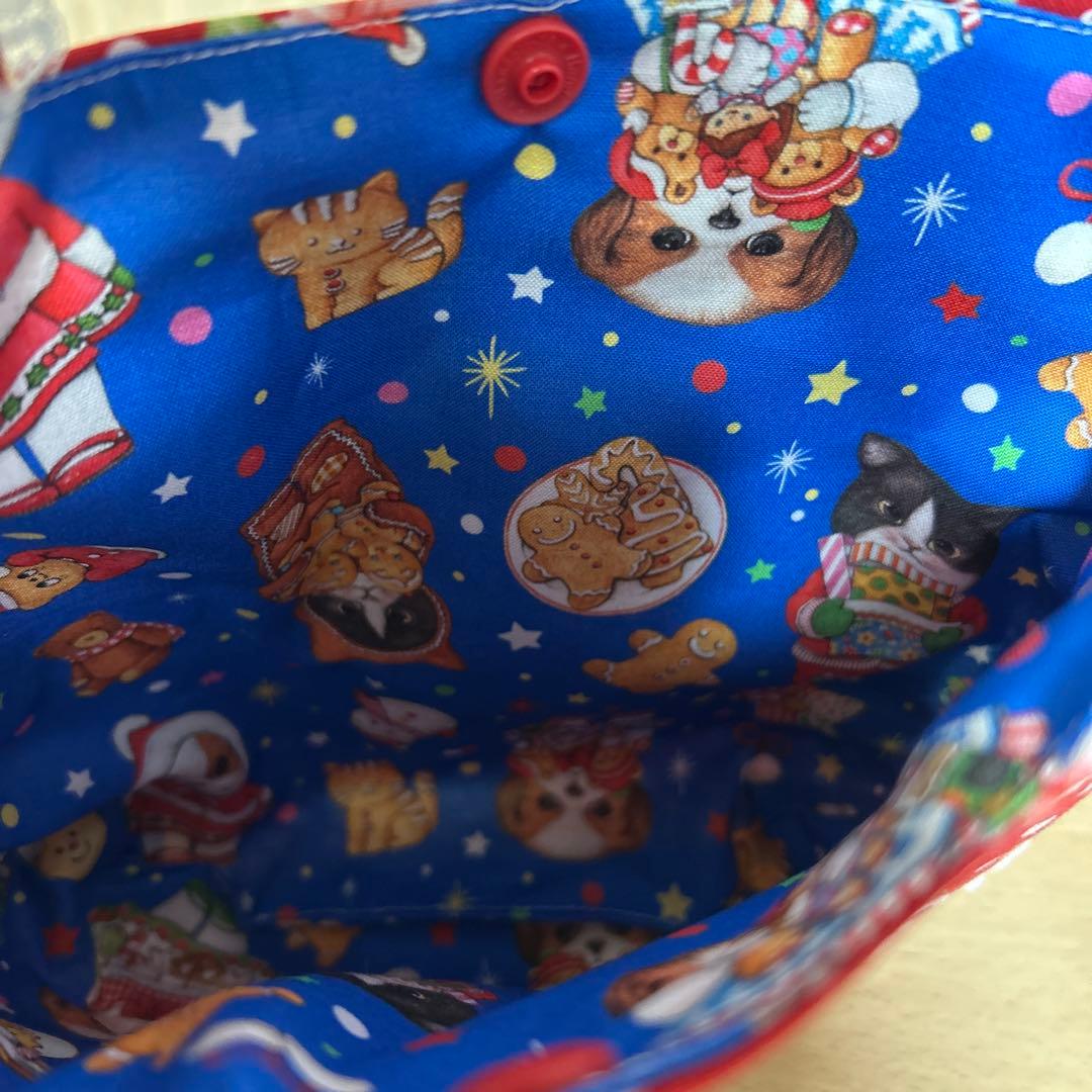 ハンドメイド　ころりんトート　コヤンイサムチョン☆両面クリスマスあんこちゃん☆