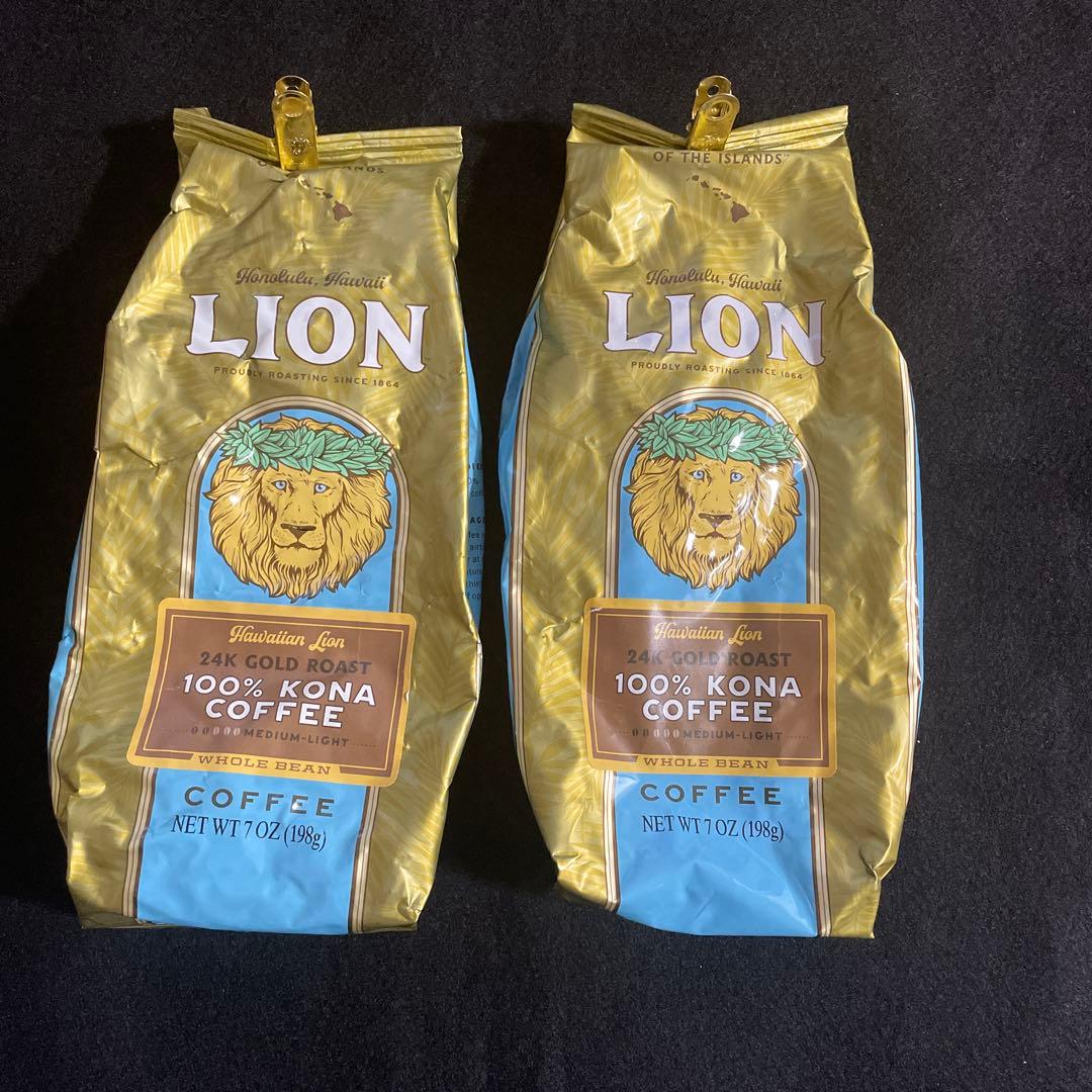ライオン コナコーヒー 100% 豆タイプ　2袋