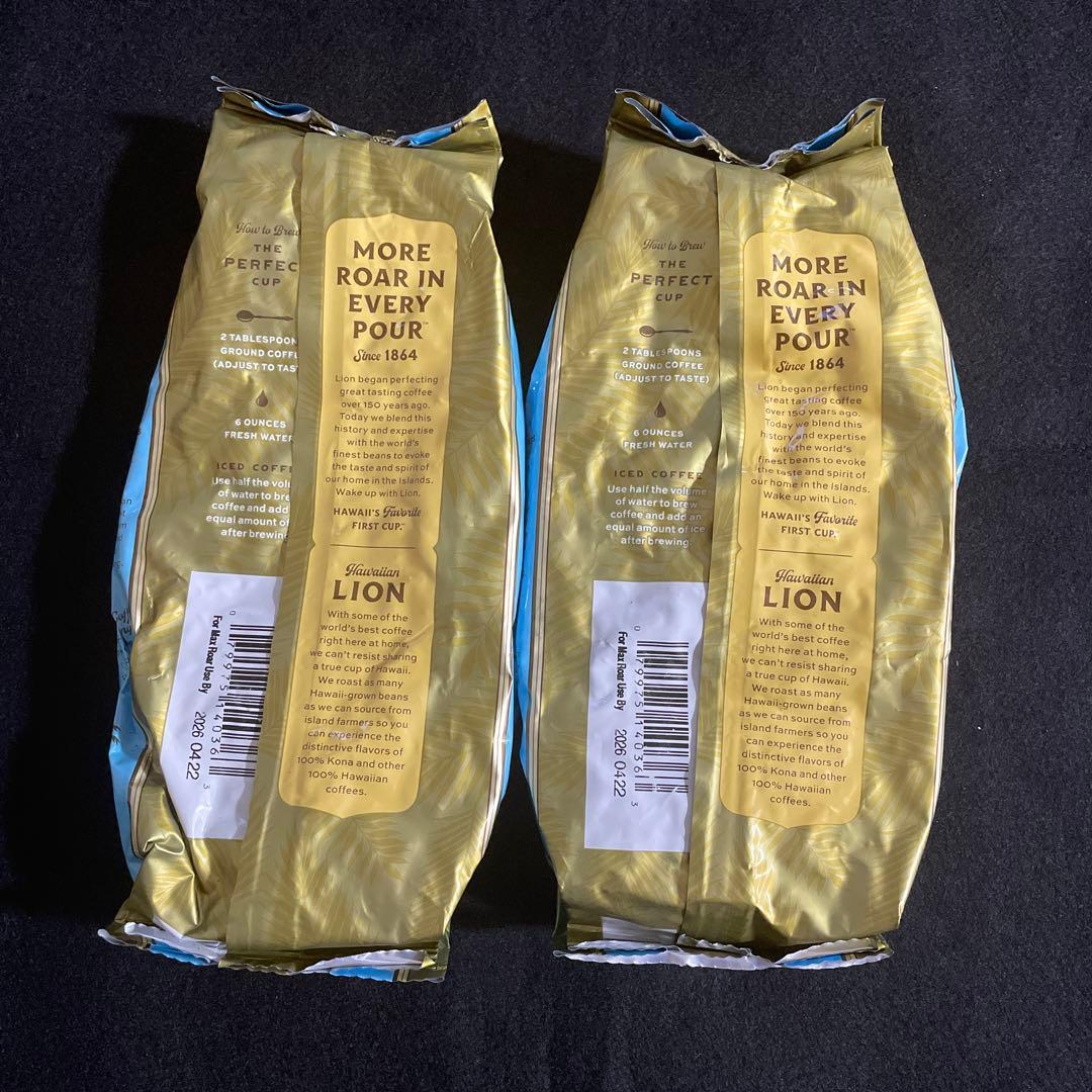 ライオン コナコーヒー 100% 豆タイプ　2袋