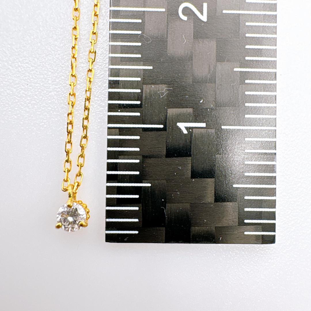 ビ*ジ様 【agete】K18YG 一粒ダイヤモンド0.05ct ネックレス 4