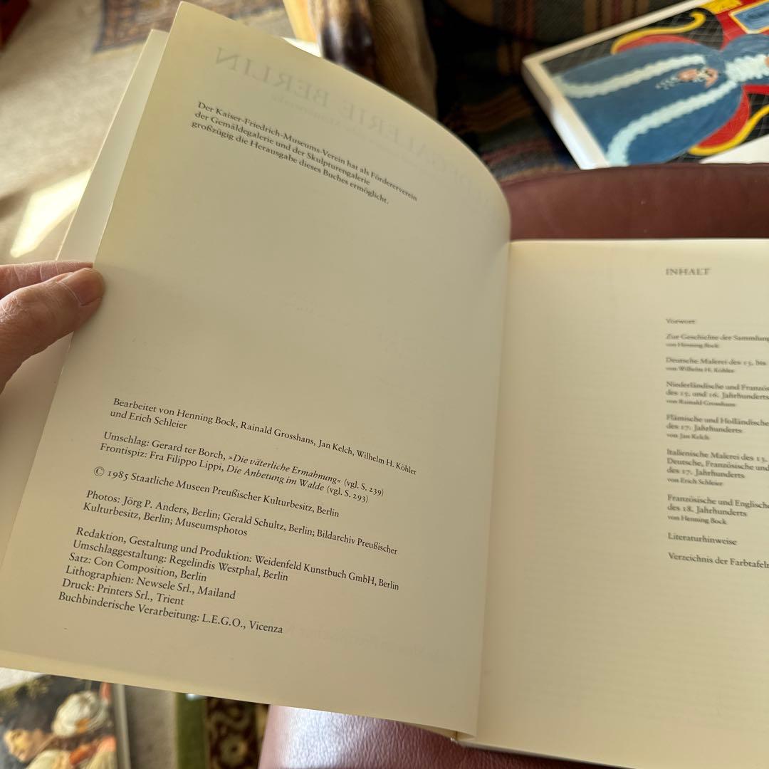 アンティーク洋書　ベルリン美術館所蔵　ドイツ語表記