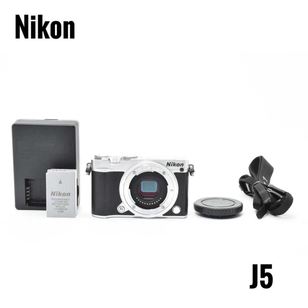 【美品】ニコン NIKON J5 小型軽量ミラーレス一眼カメラ Wi-Fi内蔵