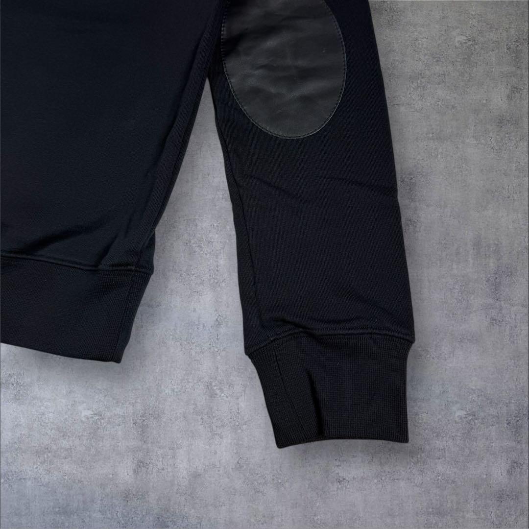 美品 Maison Margiela エルボーパッチスウェット 黒 マルジェラ