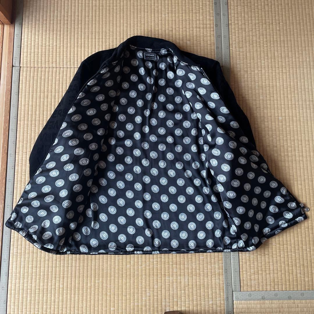 VERSACE ハーフコートジャケット XL ブラック
