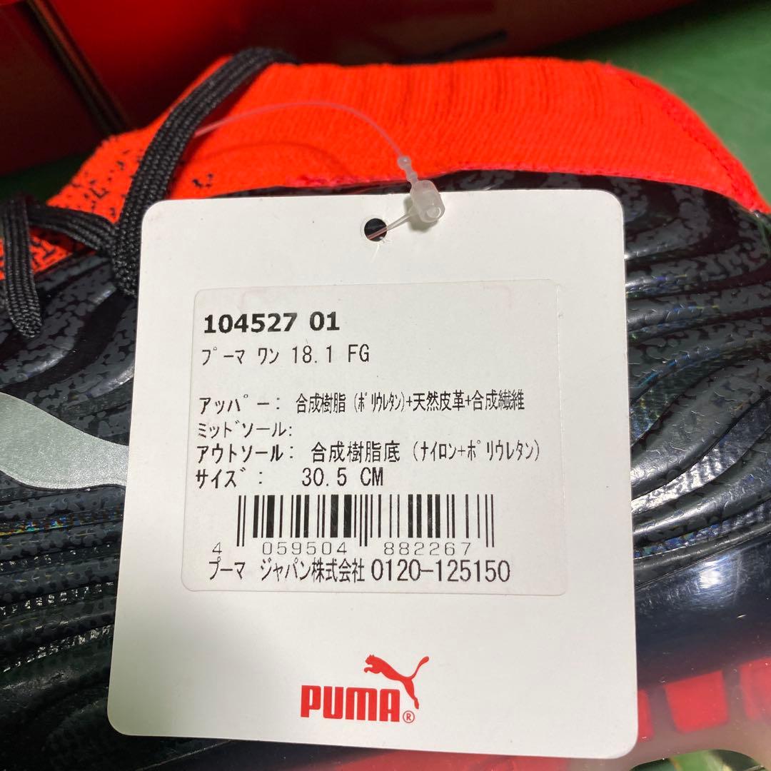 【極美品】PUMA スパイク 18.1 FG 30.5cm×2　01230955