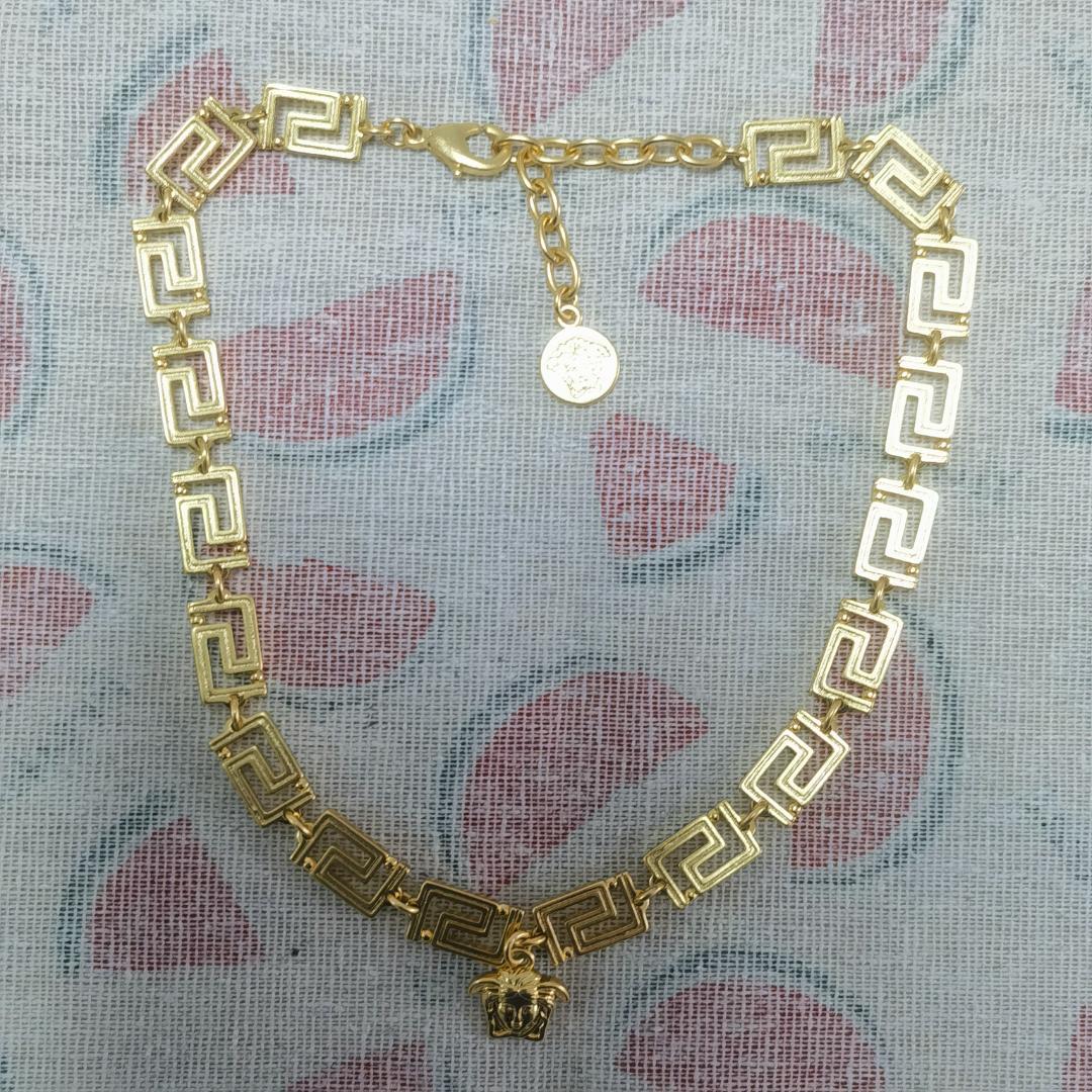 ヴェルサーチェ VERSACE グリークマニア ネックレス