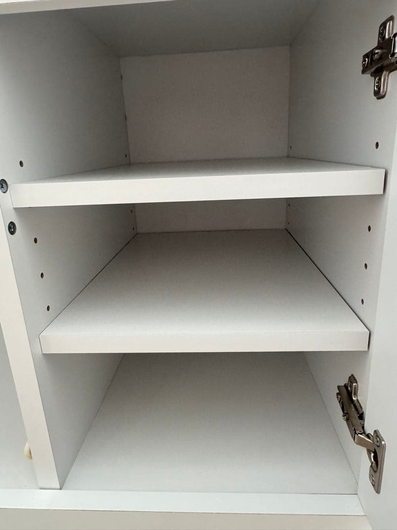 LOWYA 食器棚 レンジ台 Bタイプ ホワイト