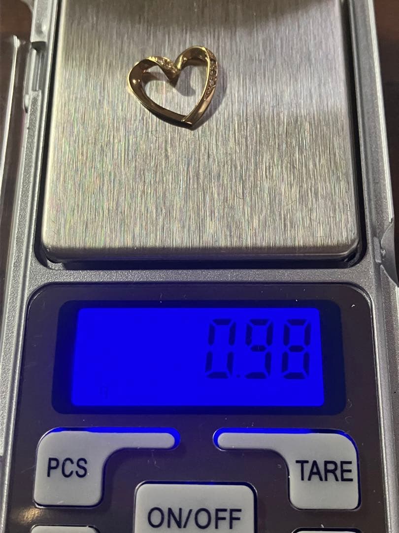 ✨ビューティー (❁ᴗ͈ˬᴗ͈) オープンハートk18ダイヤペンダントトップ