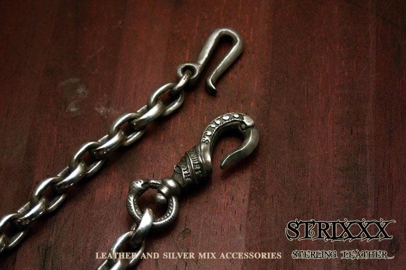 07　フラットあずきウォレットチェーン　ショート STRIXXX