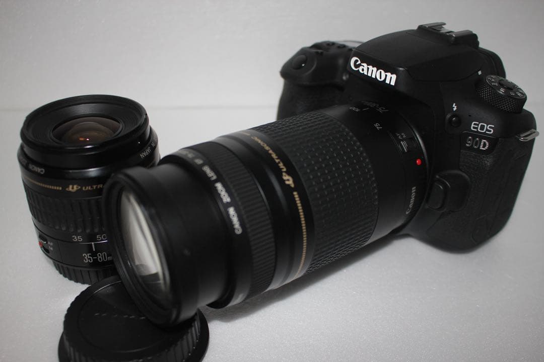 一眼レフカメラ　Canon EOS 90D標準&望遠ダブルレンズセット