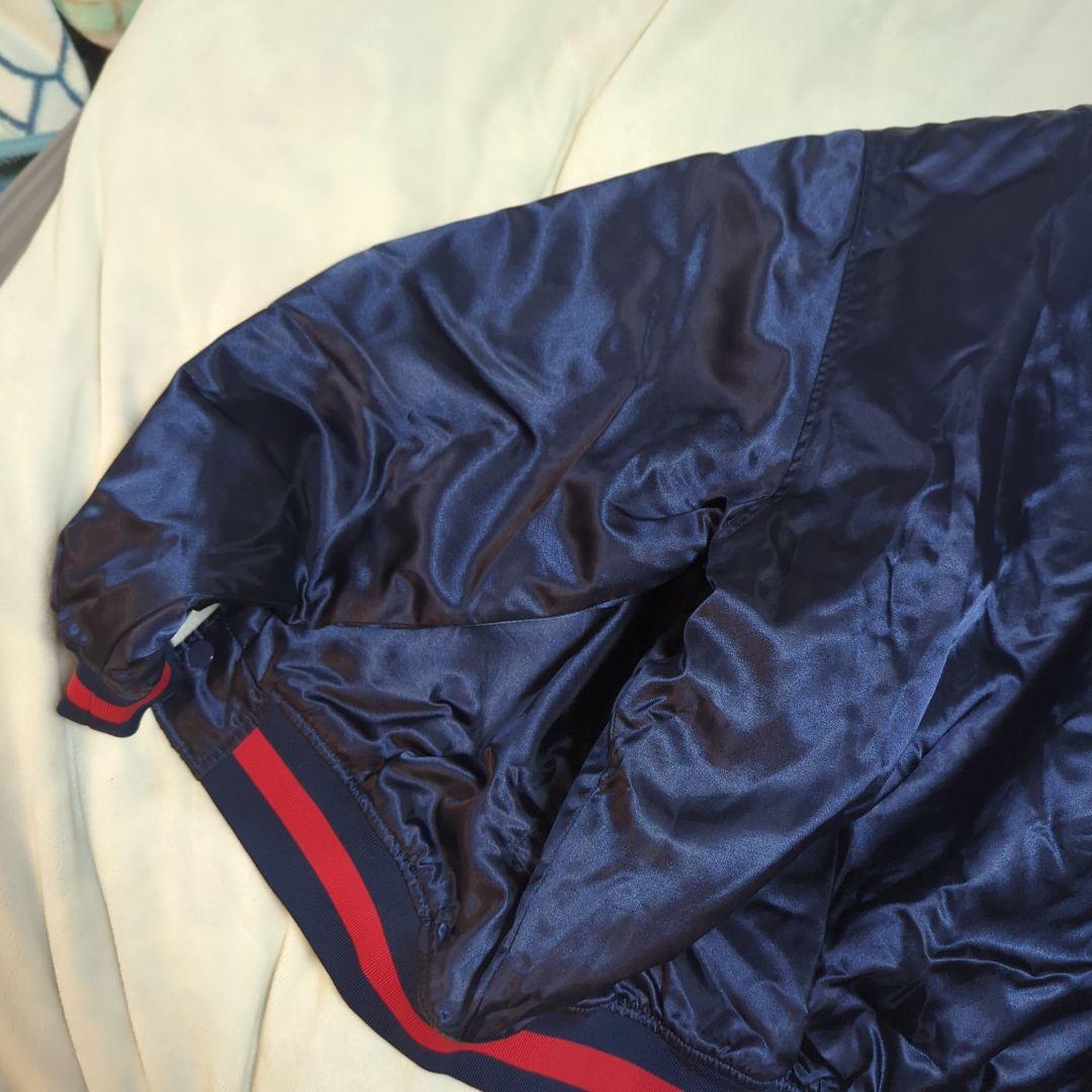 ！！mantle様！近鉄バファローズ フルスナップ ナイロン スタジャン 紺 赤