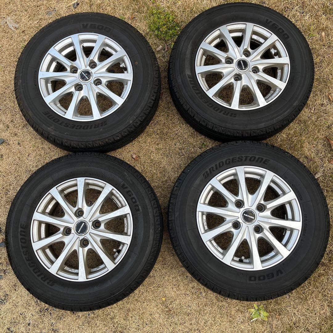 中古　ブリヂストン nv200 14インチ ホイールセット 165/80/r14
