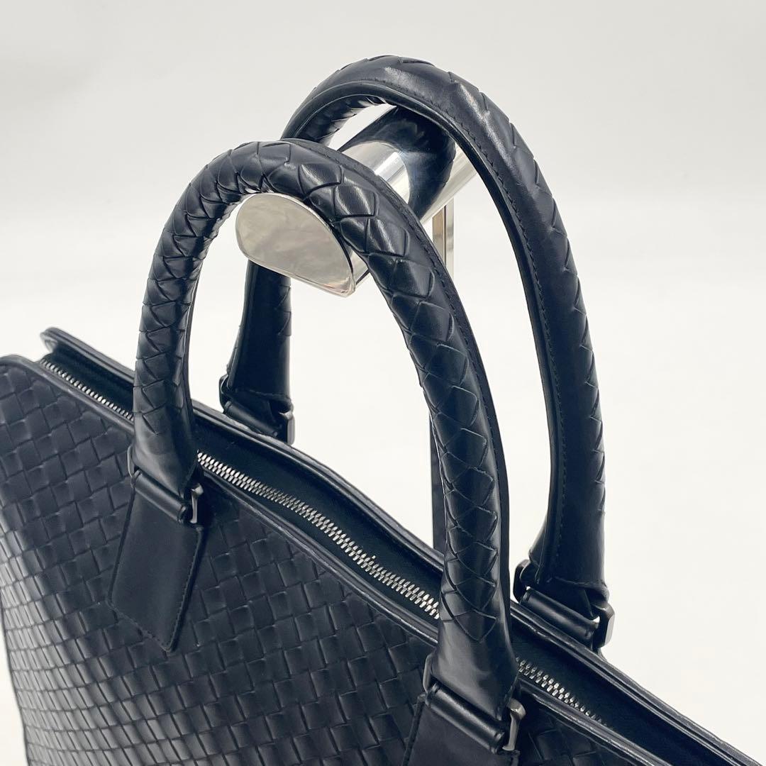 【極美品】ボッテガヴェネタ ブリーフケース ビジネス イントレチャート ブラック