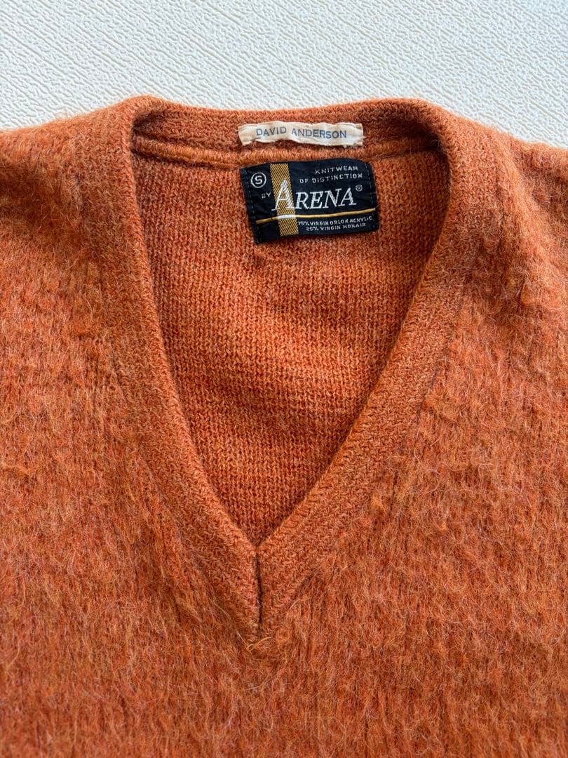 pellsaka60s ヴィンテージ　モヘア ARENA 　Vネック