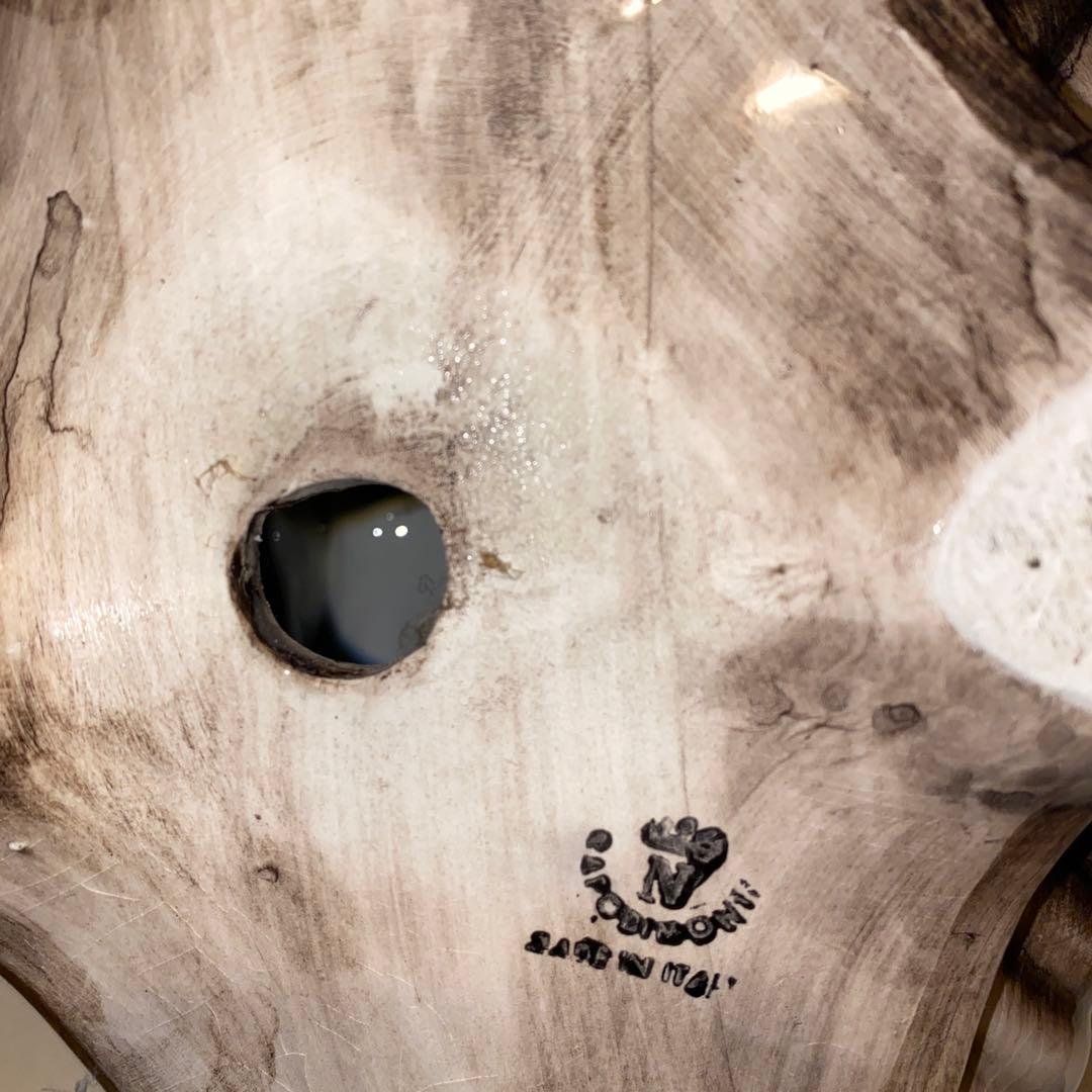 アンティーク　イタリア陶花の置物