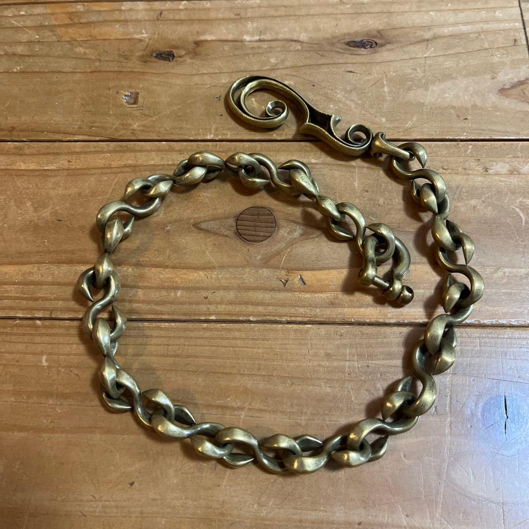 Inception インセプション Fホール Sカン ウォレットチェーン 真鍮