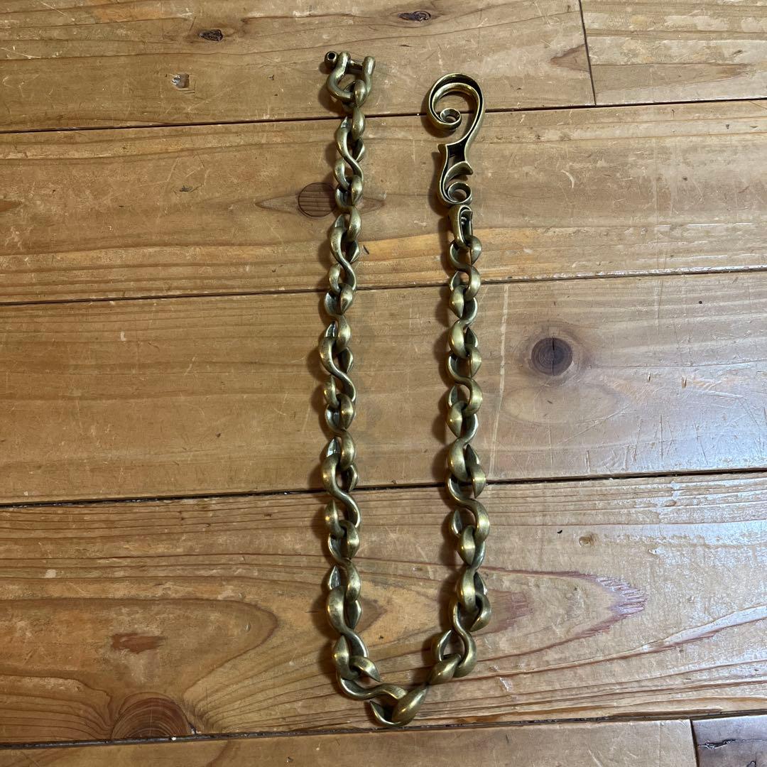 Inception インセプション Fホール Sカン ウォレットチェーン 真鍮