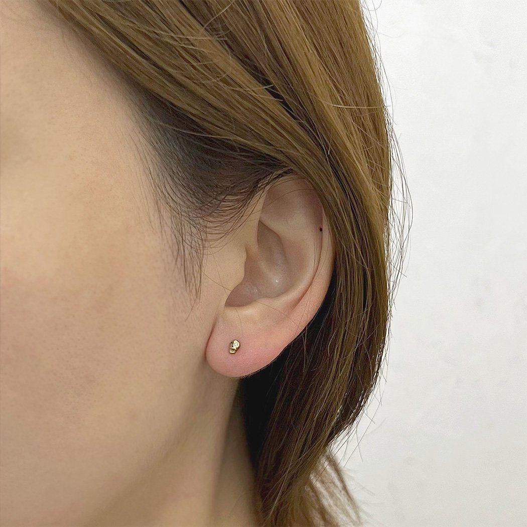 イロンデール　スカルピアス　スカル k18