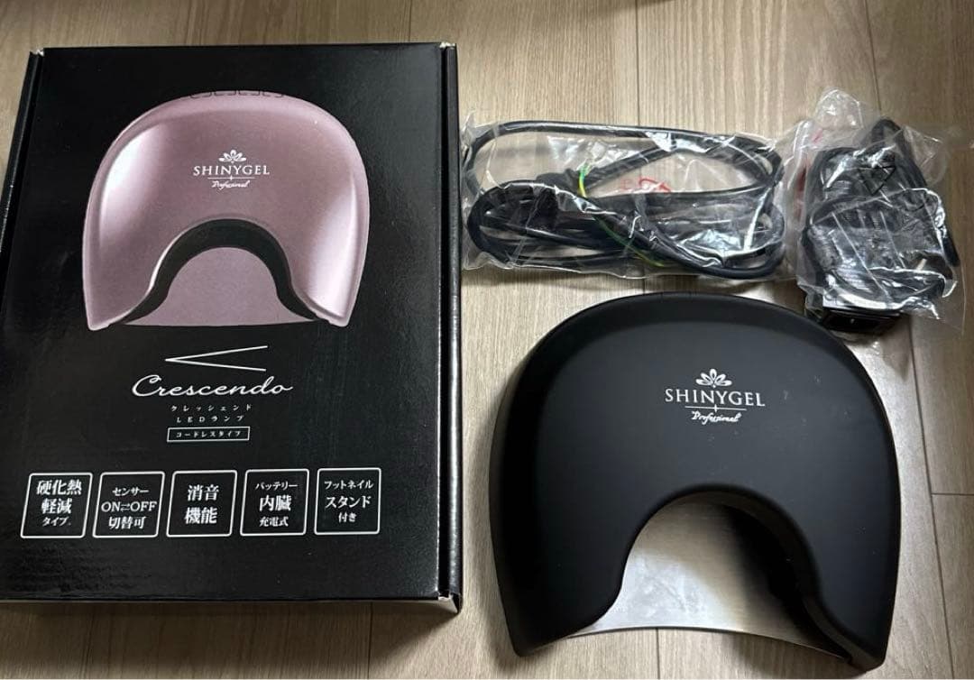 SHINYGELプロフェッショナルクレッシェンドLED ジェルネイルキットセット