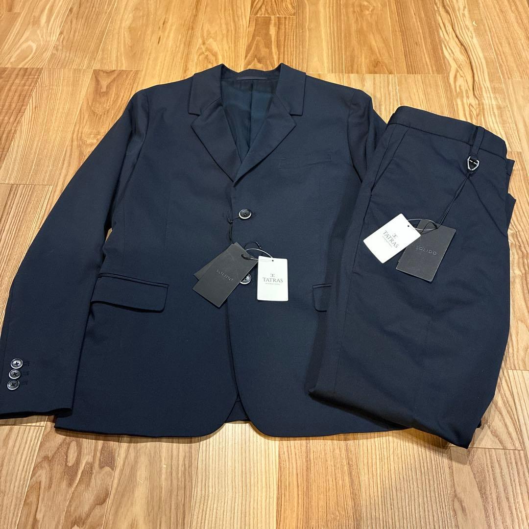 【未使用品】SOLIDO スーツ　セットアップ ネイビー