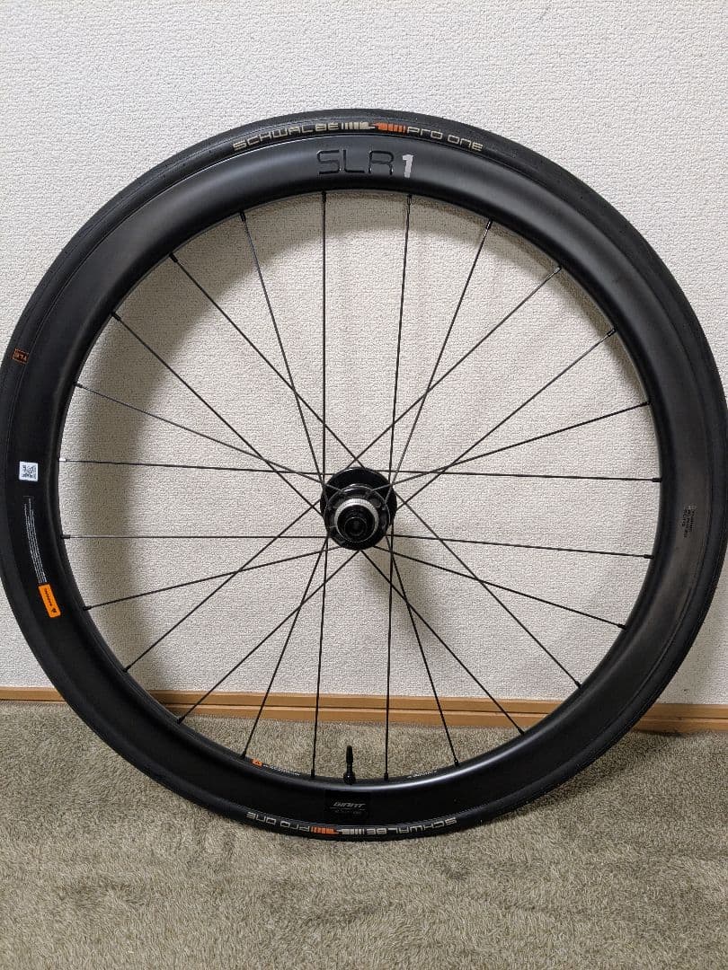 ジャイアント　SLR1 42 DISC フックレス　カーボンホイールセット中古