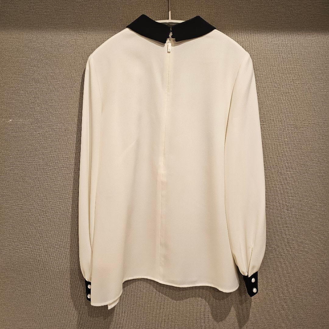 Rene ルネ パール襟 長袖ブラウス