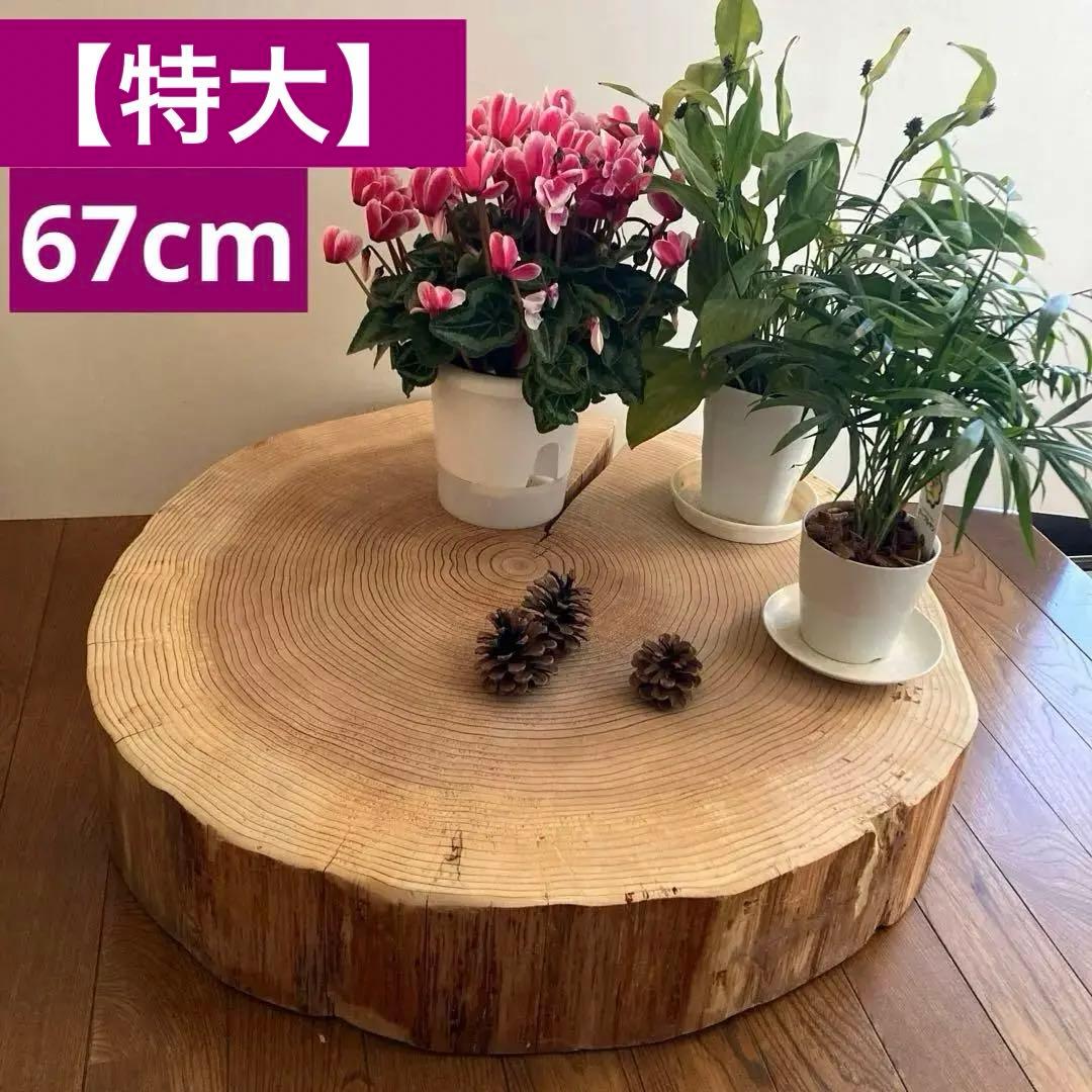 【tak】 【特大67cm】 一枚板　ナチュラルウッド ハンドメイド29