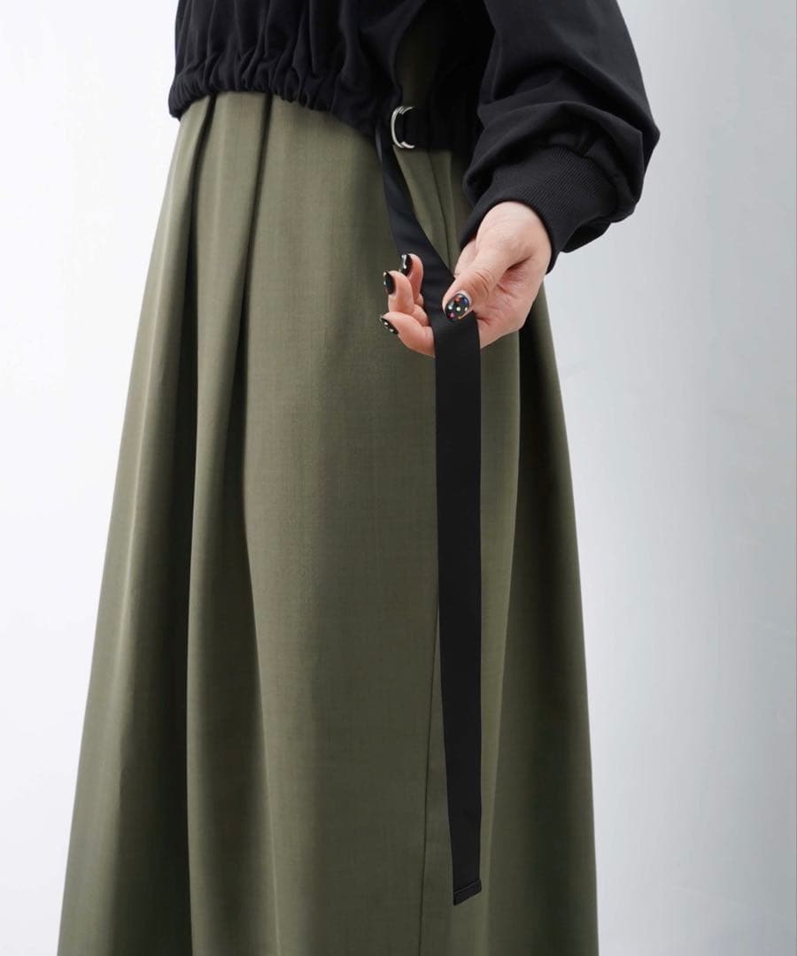 LUCA/LADY LUCK LUCA LC/LLL カット布帛切替ワンピース