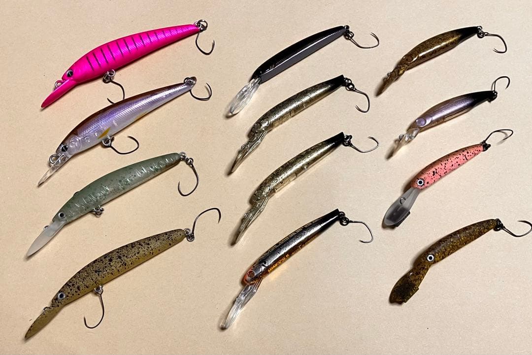 エリアトラウト向けミノー12個セット　イワチャキン含む