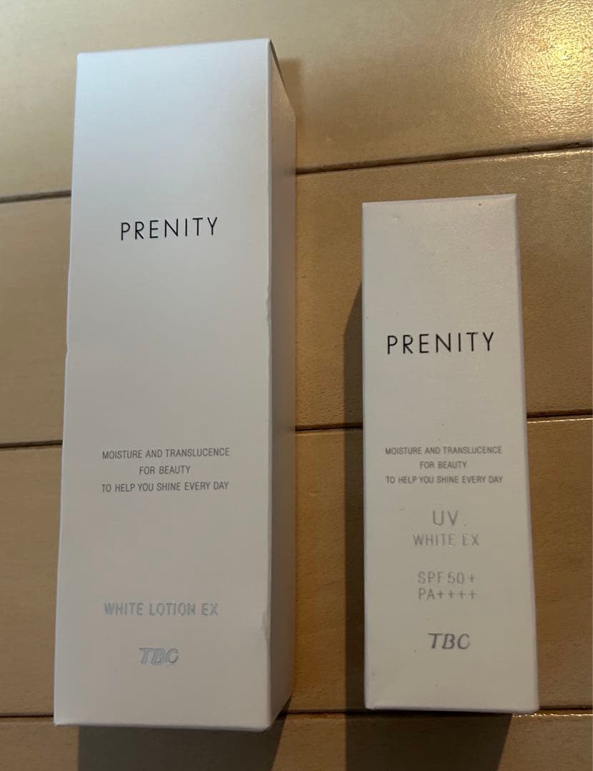 【新品未開封】TBCプレニティ　ホワイトローションEX、UV EX