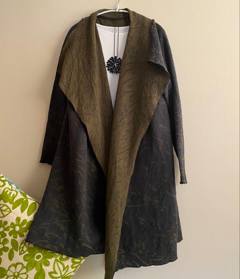 ヨーガンレール　24年秋　未使用　\"ハーブ\" ロングカーディガン　ババグーリ