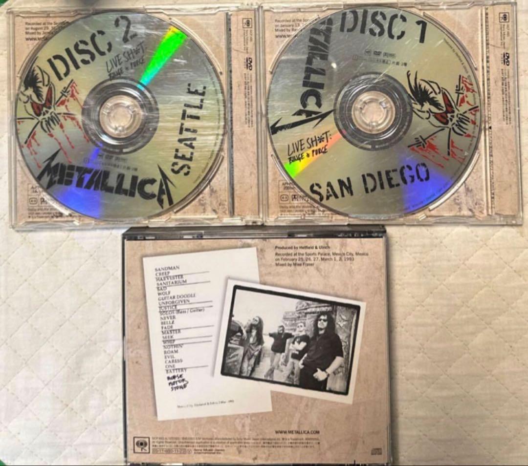 国内盤3CD＋2DVD！メタリカ/LIVE SHIT:BINGE & PURGE