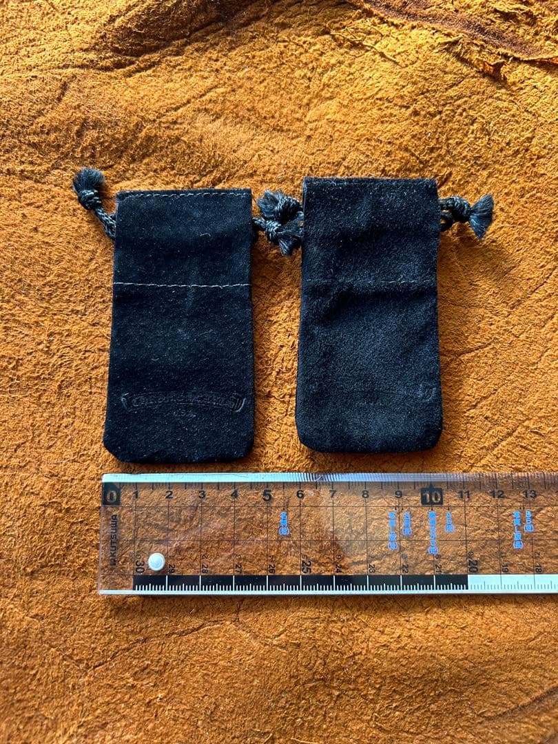 クロムハーツ 革袋 レザーポーチ 巾着 保存袋