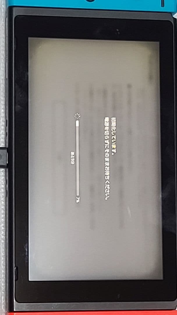 青と赤のJoy-Con付きNintendo Switch本体 箱無し