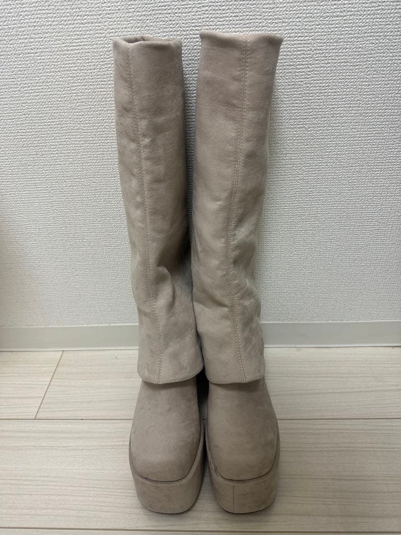 EMODA ルーズフレアカバーフィットブーツ Lサイズ