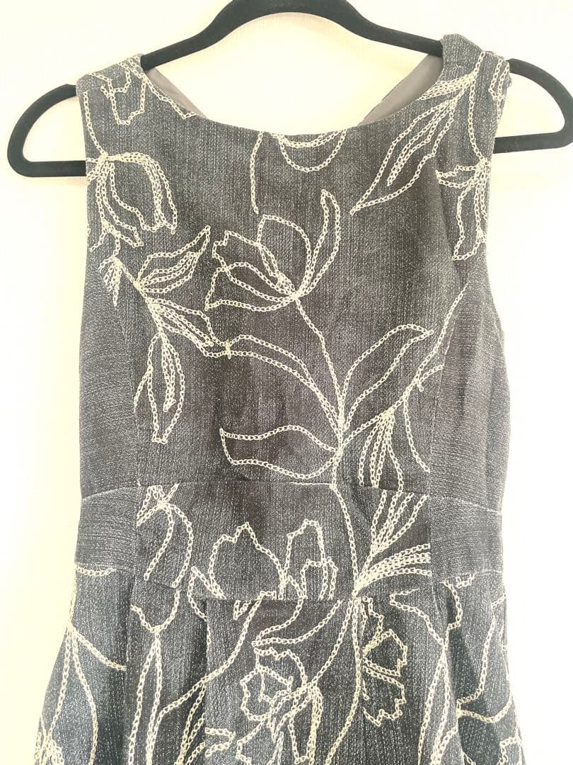 AMERIDENIMLIKEFLOWERDRESSデニムフラワードレスワンピース