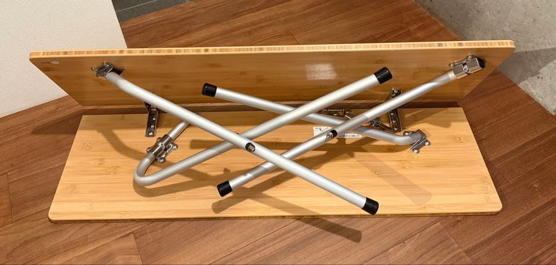 大大 peak ワンアクションローテーブル 竹 LV-100TR