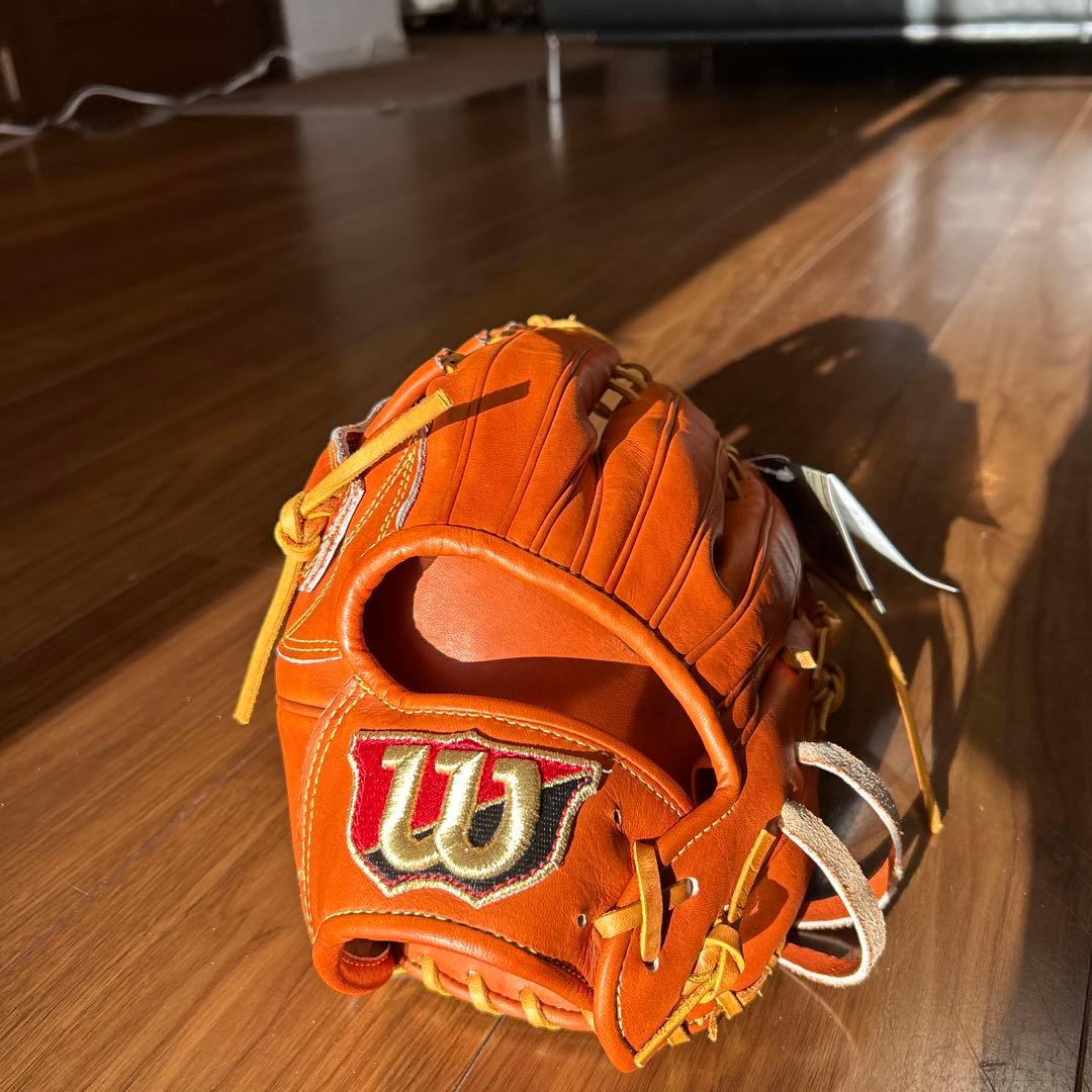 Wilson 硬式グローブ 外野　左 オレンジ 未使用