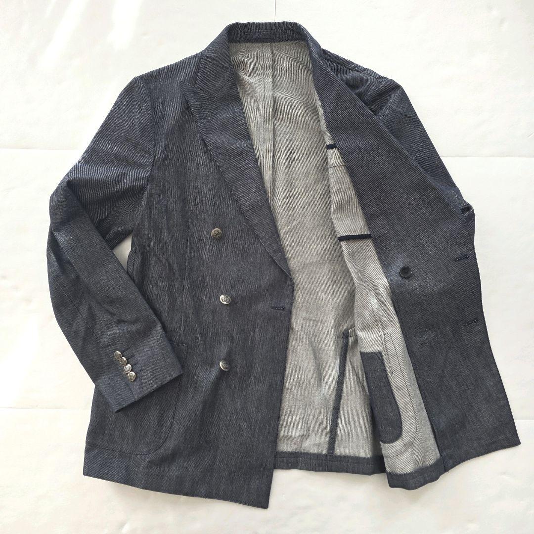 LARDINI ラルディーニ 52 XL ダブルブレスト ブレザー 銀ボタン