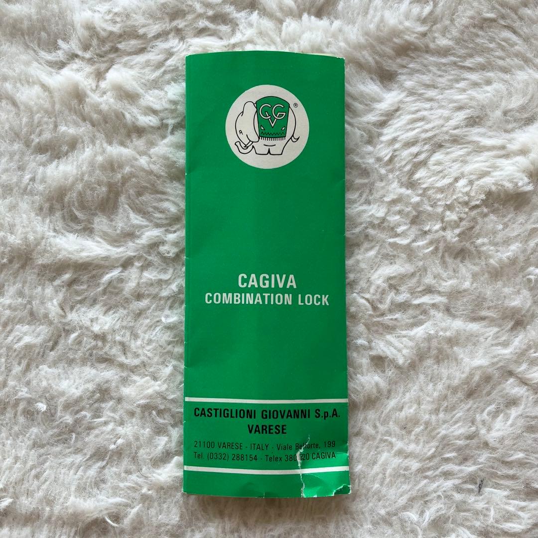 極上品 CAGIVA ITALY 本革 レザー アタッシュケース ブラック