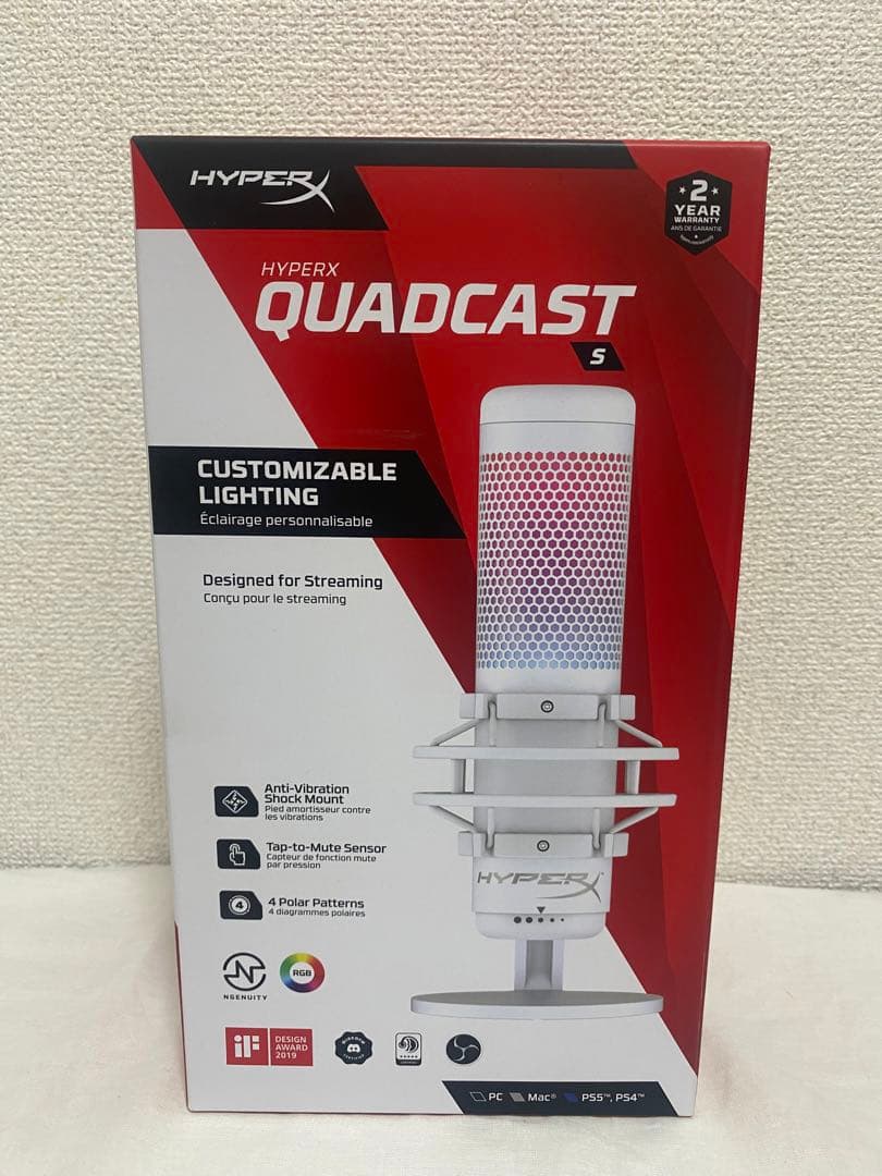 SスタンドアロンマイクRGBライティングホワイトテレワーク