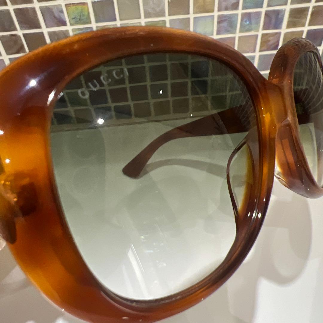 Gucci グッチ　ブラウン サングラス　ケース付き