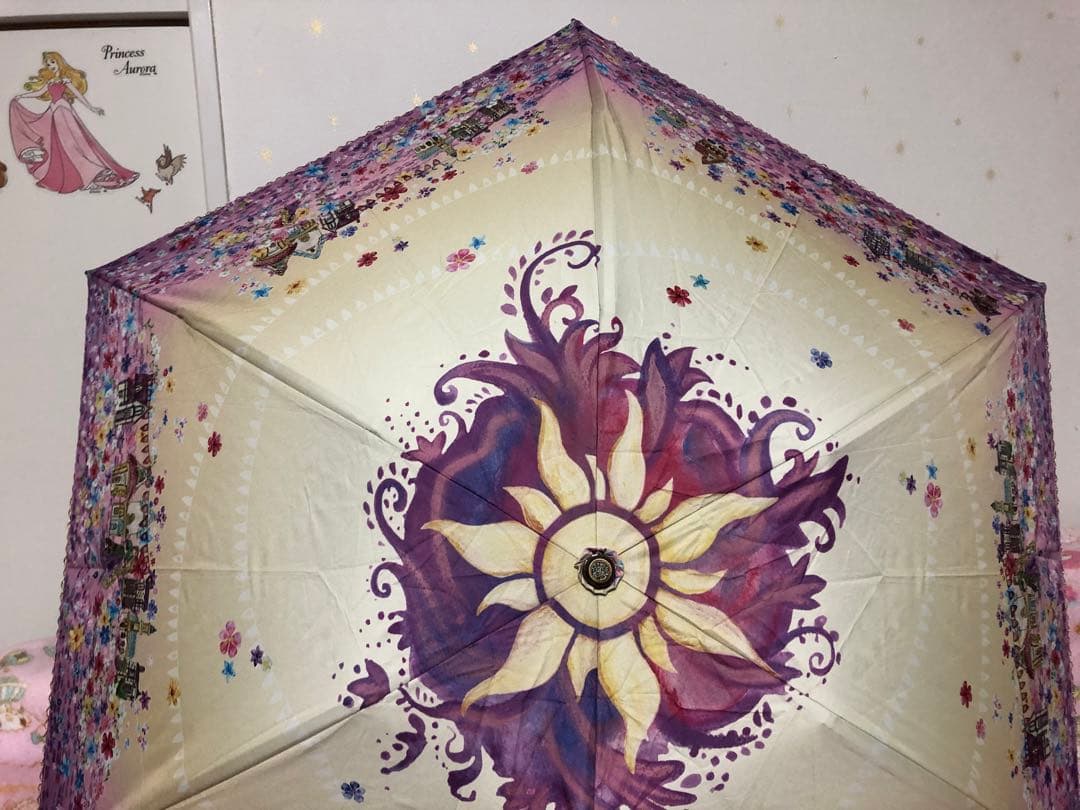 塔の上のディズニー ラプンツェル 折りたたみ傘 雨傘 日傘 UV