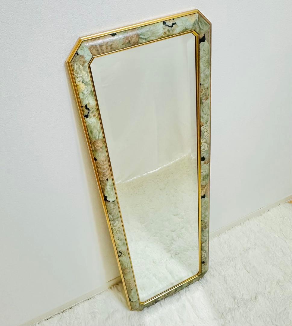 イタリア製 姿見 Made in ITLY 8角形 インテリア アンティーク