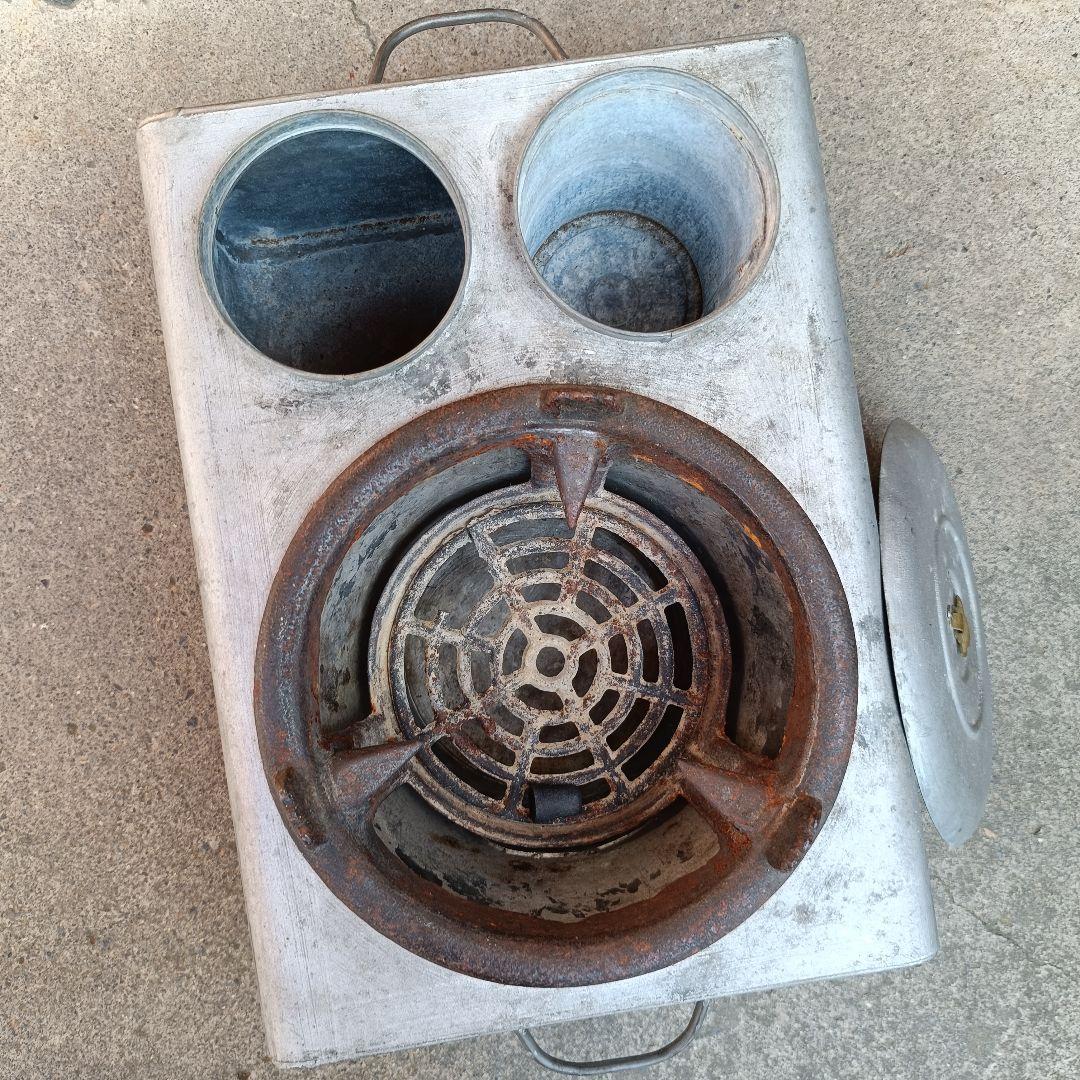 【当時物 貴重】 特許 キネンコンロ 持ち手付 状態良 酒燗器