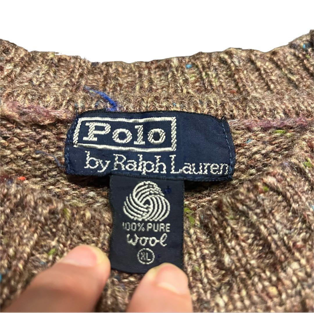 90s Polo by Ralph Lauren メランジ ネップウールニット