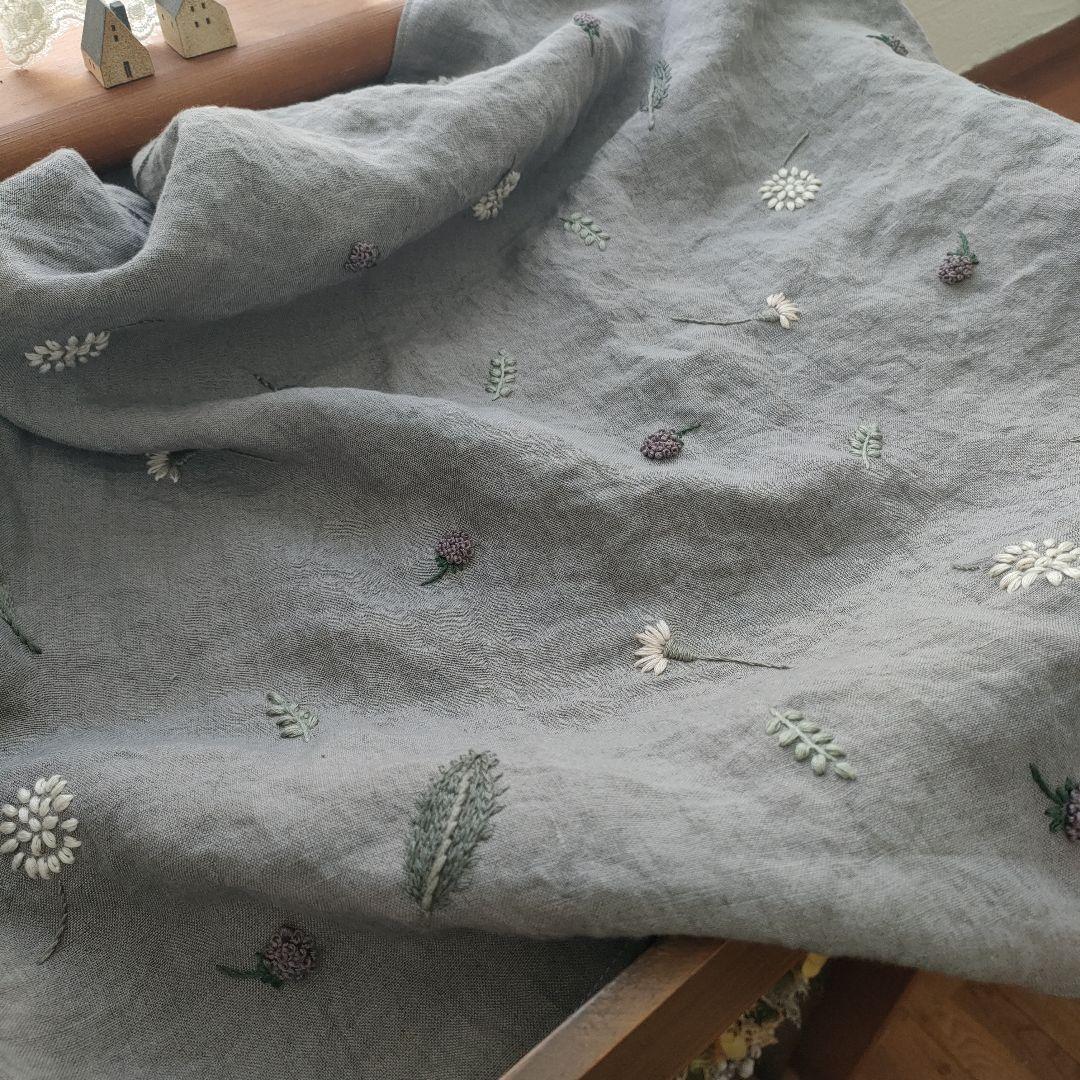 【リネン刺繍　ララ様オーダー専用ページ】　マルチクロス　クッションカバー
