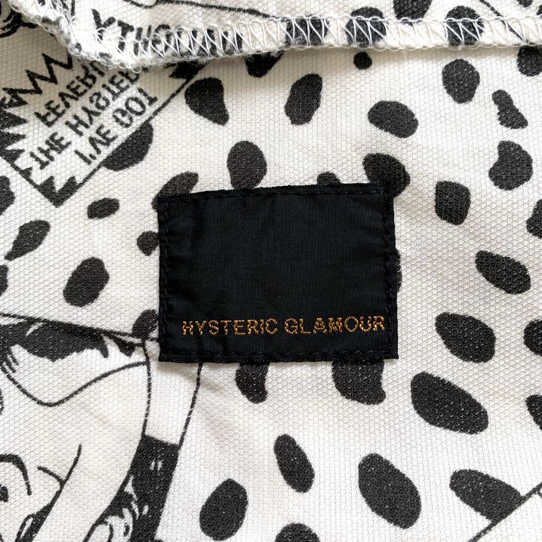 ヒステリックグラマー　ハーフジップパーカーワンピース　ヒスガール　ヒョウ柄　白