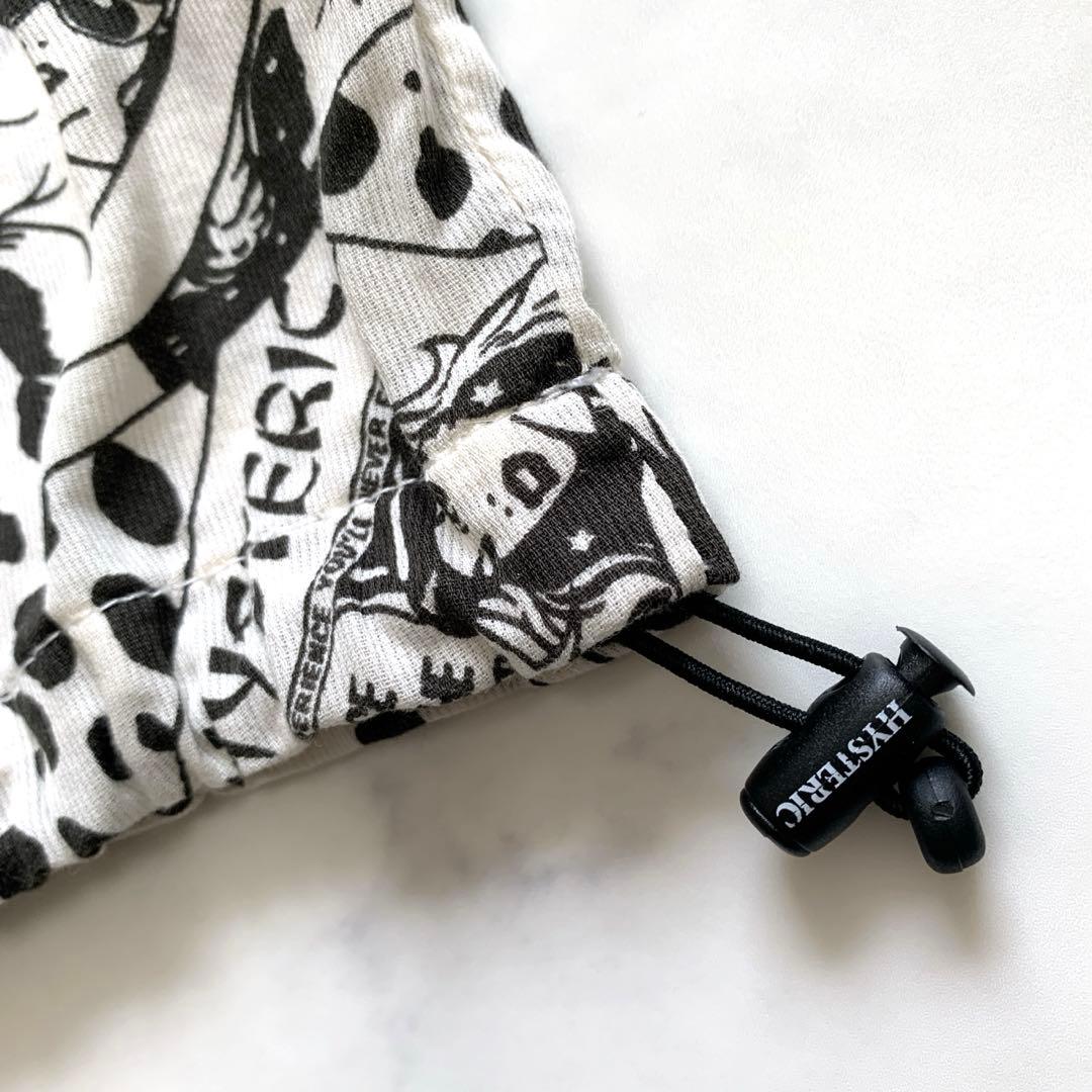 ヒステリックグラマー　ハーフジップパーカーワンピース　ヒスガール　ヒョウ柄　白